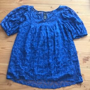 Blue Anthropologie blouse size XS